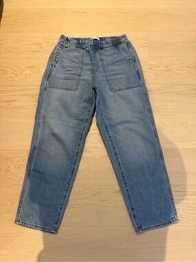 Madewell Pull-on Relaxed Denim Jeans - Blue